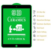 1x 9D Keramik-Glass für Apple iPad 2 FULL COVER 3D KLAR Panzerfolie Displayschutz Schutzfolie Ceramic Screen-Protector