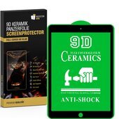 4x 9D Keramik für iPad 2 FULL-COVER Panzerfolie...