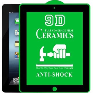 3x 9D Keramik fr iPad 4 FULL-COVER Panzerfolie Displayschutz Panzerschutz Schutzfolie Displayfolie Folie ANTI-SHOK ANTI-BRUCH-ANTI-STO