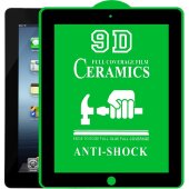 6x 9D Keramik für iPad 4 FULL-COVER Panzerfolie Displayschutz Panzerschutz Schutzfolie Displayfolie Folie ANTI-SHOK ANTI-BRUCH-ANTI-STOß