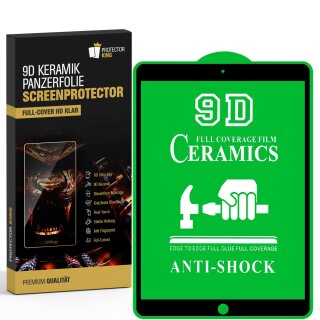 2x 9D Keramik-Glass für iPad Air 3 10.5 2019 FULL COVER 3D KLAR Panzerfolie Displayschutz Schutzfolie Ceramic Screen-Protector