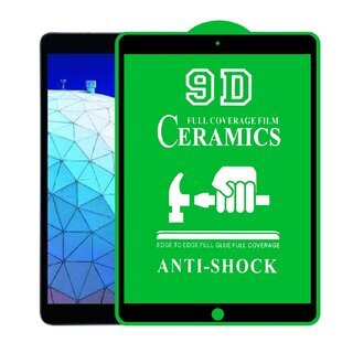 2x 9D Keramik fr iPad Pro 10.5 FULL-COVER Panzerfolie Displayschutz Panzerschutz Schutzfolie Displayfolie Folie ANTI-SHOK ANTI-BRUCH-ANTI-STO