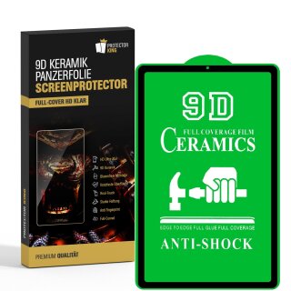 4x 9D Keramik für Samsung Galaxy Tab S6 Lite FULL-COVER Panzerfolie Displayschutz Panzerschutz Schutzfolie Displayfolie Folie ANTI-SHOK ANTI-BRUCH-ANTI-STOß