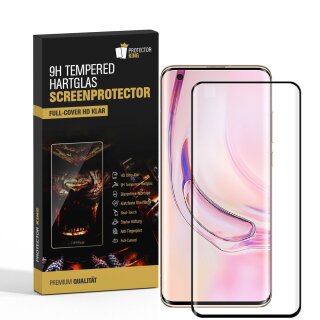 3x 9H Hartglas für Xiaomi Mi 10 Ultra FULL COVER Panzerfolie Displayschutz KLAR SW Panzerglas Schutzglas Schutzfolie
