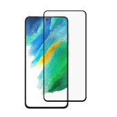4x 9H Hartglas für Samsung Galaxy S21 FE FULL COVER Panzerfolie Displayschutz KLAR SW Panzerglas Schutzglas Schutzfolie