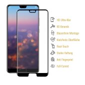 1x 9D Keramik-Glass für Huawei P20 Pro FULL COVER 3D KLAR Panzerfolie Displayschutz Schutzfolie Ceramic Screen-Protector