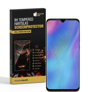 6x 9H Panzerglas für Huawei P30 FULL COVER Displayschutz Schutzglas Hartglas Schutzfolie Panzerfolie KLAR Tempered echtes Displayglas Glasfolie Displayfolie Folie Transparent