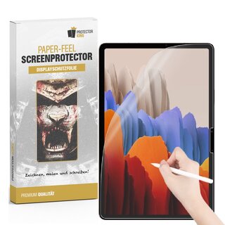 1x Paperfeel fr Samsung Galaxy Tab S7 Plus Displayschutz Schreiben Malen Skizzieren ANTI-REFLEX MATT ENTSPIEGELT