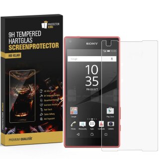 4x 9H Hartglas für Sony Xperia Z5 Compact Panzerfolie Displayschutz Schutzglas HD KLAR Panzerglas Schutzfolie Displayglas Glasfolie