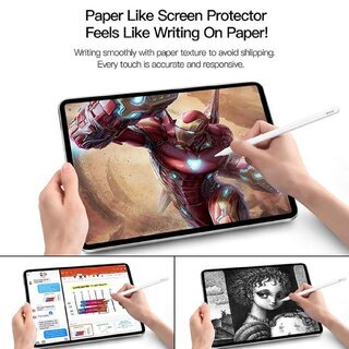 2x Paperfeel Schutzfolie fr iPad Mini 4 Displayschutz Schreiben Malen Skizzieren ANTI-REFLEX MATT ENTSPIEGELT