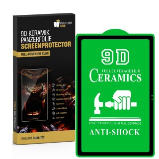 4x 9D Keramik-Glass für Samsung Galaxy Tab A7 10.4 FULL COVER 3D KLAR Panzerfolie Displayschutz Schutzfolie Ceramic Screen-Protector