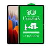 3x 9D Keramik-Glass für Samsung Galaxy Tab S7 FE FULL COVER 3D KLAR Panzerfolie Displayschutz Schutzfolie Ceramic Screen-Protector