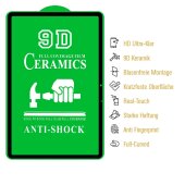 4x 9D Keramik-Glass für Samsung Galaxy Tab S7 FE FULL COVER 3D KLAR Panzerfolie Displayschutz Schutzfolie Ceramic Screen-Protector
