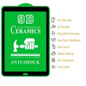 3x 9D Keramik-Glass für Samsung Galaxy Tab E 9.6 FULL COVER 3D KLAR Panzerfolie Displayschutz Schutzfolie Ceramic Screen-Protector