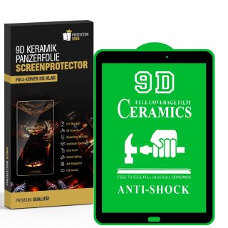 6x 9D Keramik-Glass für Samsung Galaxy Tab E 9.6 FULL COVER 3D KLAR Panzerfolie Displayschutz Schutzfolie Ceramic Screen-Protector