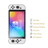 2x Panzerfolie für Nintendo Switch Oled Anti-Shock matt entspiegelt Displayschutz Schutzfolie Folie Screen-Protector