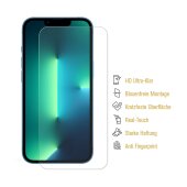 6x 9H Nano-Glass für iPhone 13 Mini 3D KLAR Anti-Shock Anti-Bruch Anti-Stoß Anti-Schmutz Panzernanoglas Displayschutz Schutzfolie Panzerfolie Panzerglas Screen-Protector