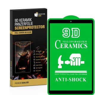 4x 9D Keramik-Glass für Samsung Galaxy Tab A 10.1 FULL COVER 3D KLAR Panzerfolie Displayschutz Schutzfolie Ceramic Screen-Protector