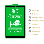 4x 9D Keramik-Glass für Samsung Galaxy Tab A 10.1 FULL COVER 3D KLAR Panzerfolie Displayschutz Schutzfolie Ceramic Screen-Protector