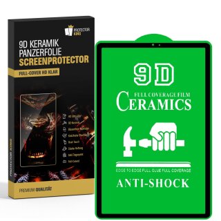 4x 9D Keramik-Glass für Samsung Galaxy Tab S5E FULL COVER 3D KLAR Panzerfolie Displayschutz Schutzfolie Ceramic Screen-Protector