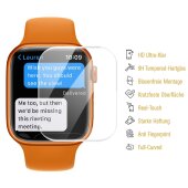 1x 9H Panzerglas für Apple Watch 7/ 8 41mm FULL CURVED Displayschutz Panzerfolie Schutzfolie Hartglas Schutzglas Displayglas Tempered Glasfolie Sicherheitsglas Echtglas