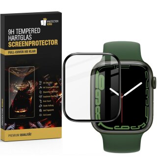 2x Plexiglas für Apple Watch 7/ 8 41mm FULL CURVED Displayschutz Panzerfolie Panzerglas Schutzfolie Schutzglas HD Klar