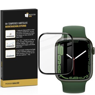2x Plexiglas fr Apple Watch 7/ 8 41mm FULL CURVED Displayschutz Panzerfolie Panzerglas Schutzfolie Schutzglas HD Klar
