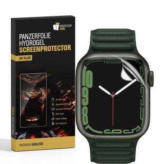 1x HYBRIDGLAS für Apple Watch 7 41mm FULL CURVED Displayschutz Panzerfolie Panzerglas Schutzfolie Schutzglas HD Klar