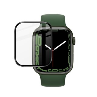 1x Plexiglas fr Apple Watch 7/ 8 45mm FULL CURVED Displayschutz Panzerfolie Panzerglas Schutzfolie Schutzglas HD Klar