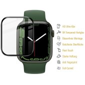 1x Plexiglas für Apple Watch 7/ 8 45mm FULL CURVED Displayschutz Panzerfolie Panzerglas Schutzfolie Schutzglas HD Klar
