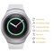 4x 9H Hartglas für Samsung Galaxy Gear S2 Displayschutz Panzerfolie Schutzglas KLAR Panzerglas Schutzfolie