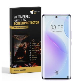 2x 9H Hartglas für Huawei Nova 9 FULL CURVED Panzerfolie Displayschutz KLAR 3D Panzerglas Schutzglas Schutzfolie