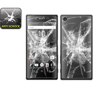 2x Panzerfolie fr Sony Xperia Z5 Premium ANTI-SCHOCK Displayschutzfolie KLAR FB