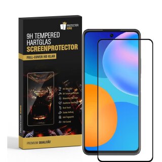 4x 9H Hartglas für Huawei P Smart 2021 FULL COVER Schutzglas Displayschutz Panzerfolie Schutzfolie Panzerglas Displayglas Tempered Glasfolie Sicherheitsglas Echtglas
