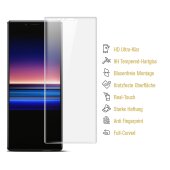 6x 9H Hartglas für Sony Xperia XZ4 FULL-CURVED Panzerfolie Displayschutz HD KLAR Panzerglas Schutzglas Schutzfolie Glasfolie