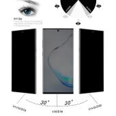 1x Blickschutz 9H Panzerglas für Samsung Galaxy Note 10 Plus Anti-Spy Privacy Displayschutz Panzerfolie Schutzfolie echtes Tempered Glass Schutzglas Screen-Protector