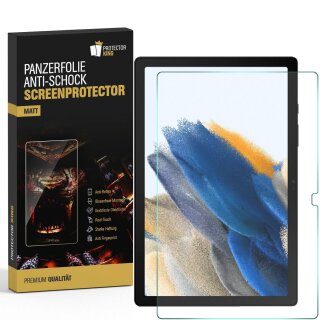 2x Panzerfolie für Samsung Galaxy Tab A8 10.5 2021 ANTI-SHOCK Displayschutz MATT Schutzfolie Displayfolie ENTSCHPIEGELT ANTI-REFLEX