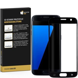 2x 9D Keramik fr Samsung Galaxy S7 Edge FULL-COVER Panzerfolie Displayschutz Panzerschutz Schutzfolie Displayfolie Folie ANTI-SHOK ANTI-BRUCH-ANTI-STO