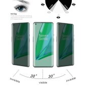 1x 9H Panzerglas für OnePlus 9 Pro FULL CURVED PRIVACY ANTY-SPY Displayschutz Panzerfolie Schutzfolie Hartglas Schutzglas Displayglas Tempered Glasfolie Sicherheitsglas Echtglas Blickschutz
