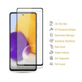 1x 9H Panzerglas für Samsung Galaxy A53 FULL COVER HD KLAR echtes Tempered Glass Panzerfolie Displayschutz Schutzglas Hartglas Schutzfolie Screen-Protector