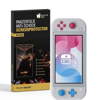 1x Panzerfolie für Nintendo Switch Lite Displayschutz Schutzfolie KLAR ANTI-SHOCK/ ANTI-KRATZ/ ANTI-STOSß/ ANTI-BRUCH/ ANTI-SPLITTER