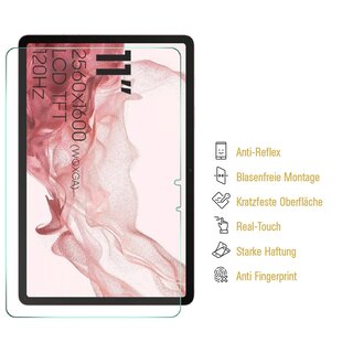 2x Flexibles Nano-Glass fr Samsung Galaxy Tab S8 MATT ENTSPIEGELT Displayschutz Panzerglas Schutzglas Schutzfolie ANTI-SHOCK/ ANTI-KRATZ/ ANTI-BRUCH/ ANTI-SCHMUTZ