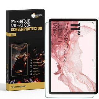 3x Flexibles Nano-Glass fr Samsung Galaxy Tab S8 MATT ENTSPIEGELT Displayschutz Panzerglas Schutzglas Schutzfolie ANTI-SHOCK/ ANTI-KRATZ/ ANTI-BRUCH/ ANTI-SCHMUTZ