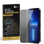 2x 9H Hartglas für iPhone 13 Pro FULL COVER ANTI-SPY...