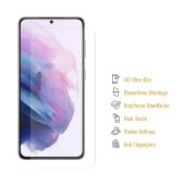 4x 9H Nano-Glass für Samsung Galaxy S22 Plus 3D KLAR Anti-Shock Anti-Bruch Anti-Stoß Anti-Schmutz Panzernanoglas Displayschutz Schutzfolie Panzerfolie Panzerglas Screen-Protector