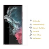 3x Hydrogel-Glass für Samsung Galaxy S22 Ultra Selbstheilend für Micro Kratzer 3D KLAR Panzerfolie Displayschutz Schutzfolie Screen-Protector