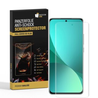 3x Panzerfolie für Xiaomi Mi 12 Pro FULL SCREEN Displayschutz Schutzfolie KLAR/ ANTI-SHOCK/ ANTI-KRATZ/ ANTI-BRUCH/ ANTI-SCHMUTZ