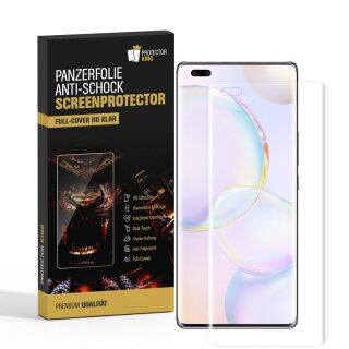 3x Panzerfolie für Huawei Honor 50 Pro FULL SCREEN Displayschutz Schutzfolie KLAR Displayfolie Folie/ ANTI-SHOCK/ ANTI-KRATZ/ ANTI-BRUCH/ ANTI-SCHMUTZ