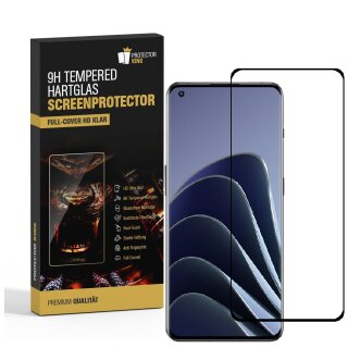 6x 9H Hartglas für OnePlus 10 Pro FULL CURVED Displayschutz Panzerfolie Schutzfolie Panzerglas Schutzglas Displayglas Tempered Glasfolie Sicherheitsglas Echtglas