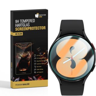 3x 9H Hartglas für Samsung Galaxy Watch 4 40mm Displayschutz Panzerfolie Panzerglas Schutzglas Displayglas Tempered Glasfolie Schutzfolie Sicherheitsglas Echtglas